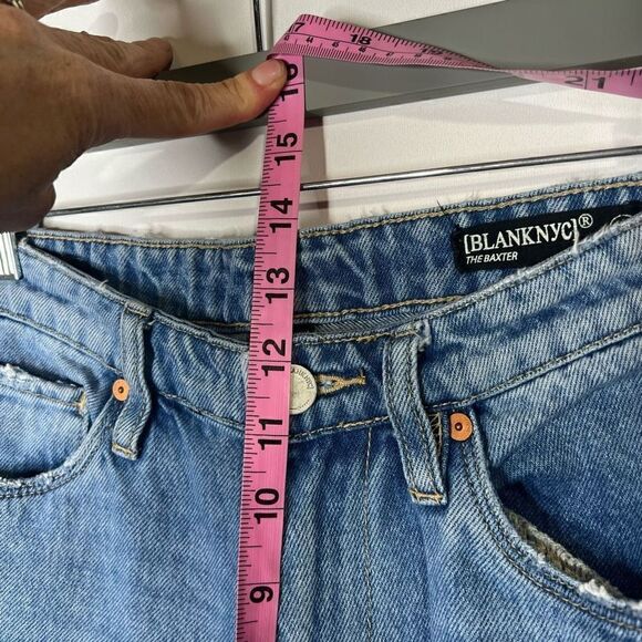 Blanknyc The Baxter Ribcage Straight Leg Jeans Blue Wash Size 28 - Picture 4 of 11